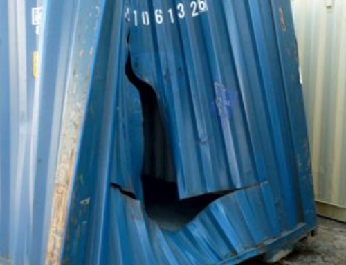 40ft Steel Shipping Container Sustained Some Damage